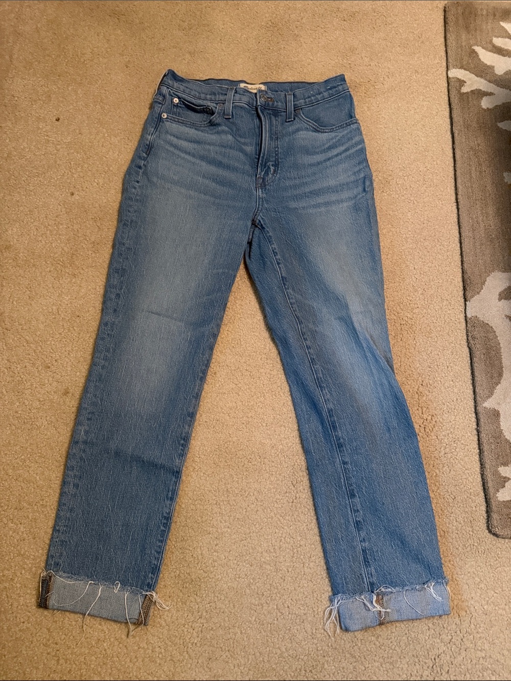 Madewell Women's Straight-Leg Jeans in Light Blue Wash